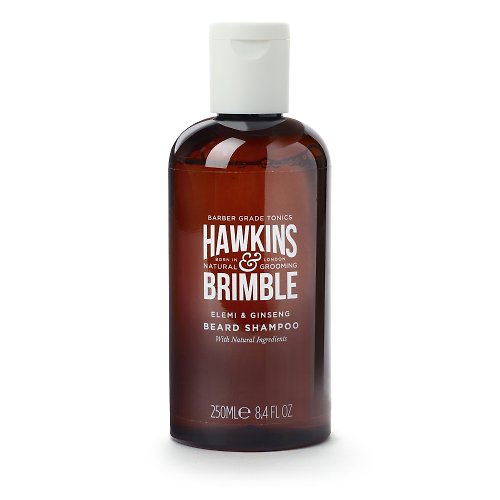 Hawkins & Brimble 英國霍金斯 專業男士理容 台灣總代理 B5生薑鬍子洗髮露 250ML