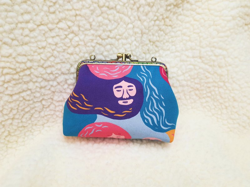 Floating three-fold wallet - Coin Purses - Cotton & Hemp Multicolor