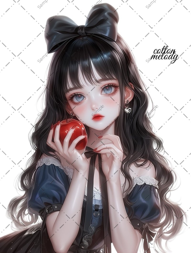 original sticker no.1206 人物ステッカー オリジナルステッカー 人物ステッカー 女の子ステッカー オリジナル人物ステッカー - 貼紙 - 紙 