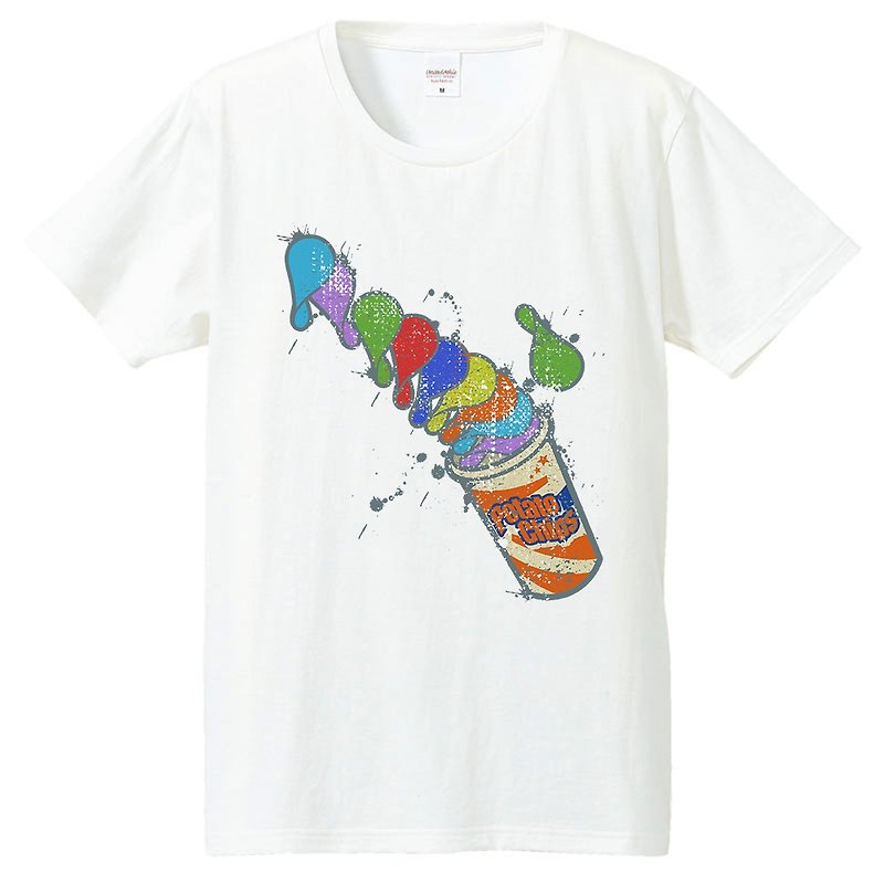 T-shirt / Crazy Potato chips - Men's T-Shirts & Tops - Cotton & Hemp White