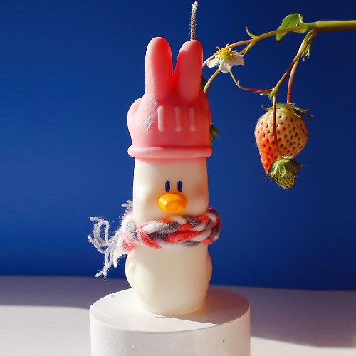 iiii Design Studio 開心鴨 | 崔蠟燭系列 草莓水果香調 手作香氛蠟燭
