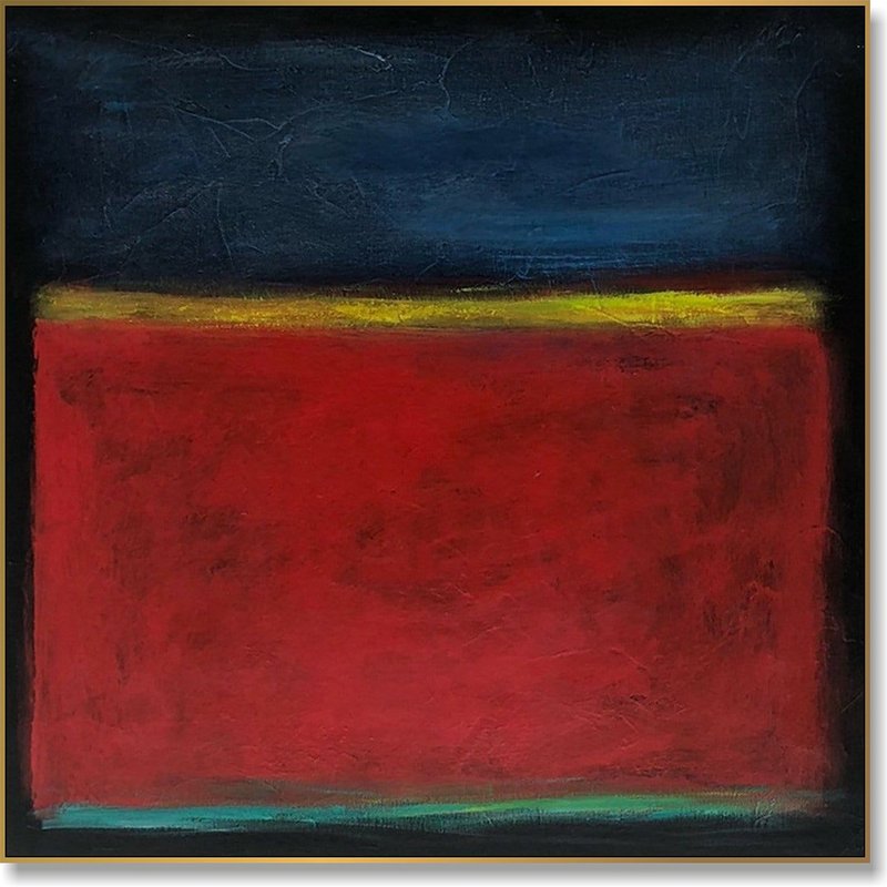 Mark Rothko Style Paintings On Canvas Abstract Expressionist Painting Wall Decor - 壁貼/牆壁裝飾 - 壓克力 多色