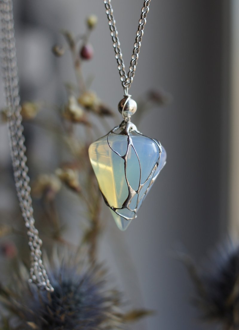 Opalite crystal necklace