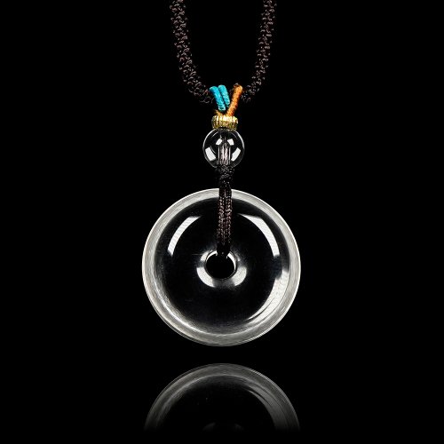 正佳珠寶 Gemsrich Jewelry 【正佳珠寶】白水晶 頂級極淨平安扣 8g 白水晶吊墜