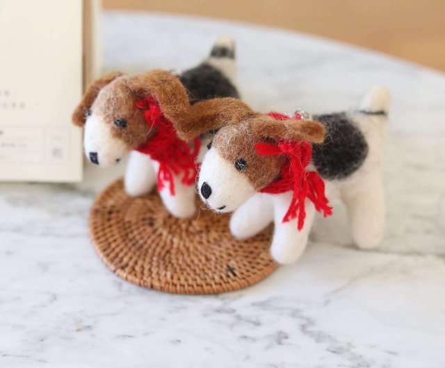 羊毛フェルト 犬 手作り 水玉スカーフ 羊毛フェルト 犬 手作り 水玉スカーフ 【公式通販】