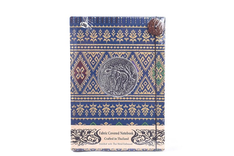 Handmade Note Book - 筆記本/手帳 - 繡線 藍色