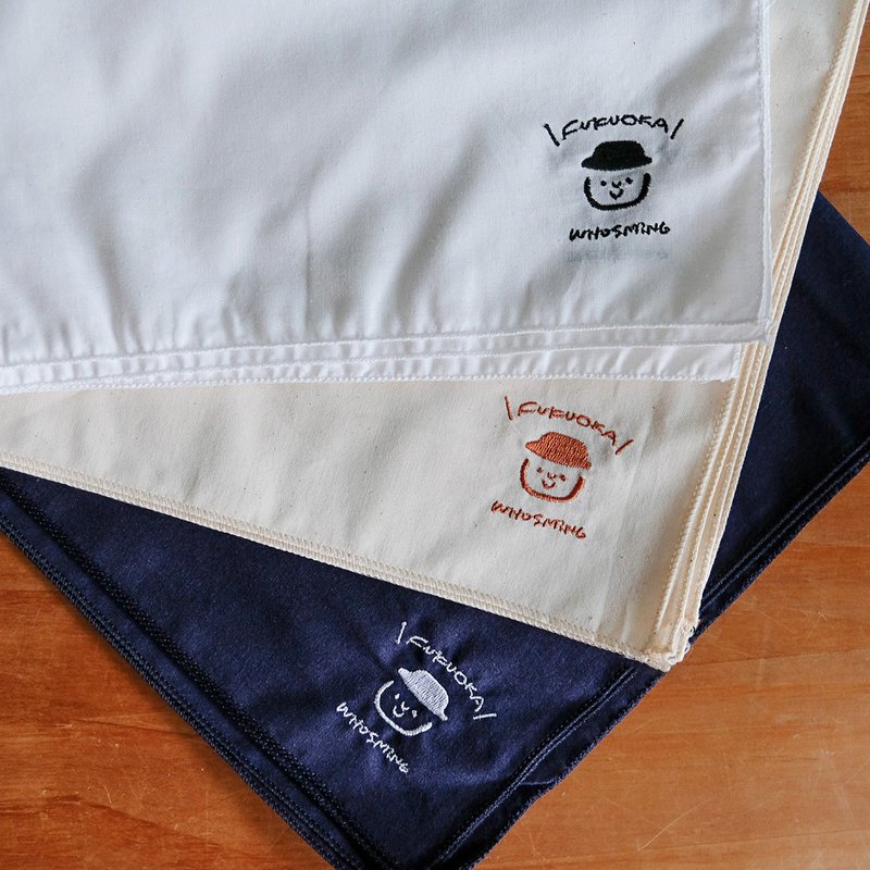 Fukuoka Ropponmatsu Tsutaya Bookstore × WHOSMiNG – Universal Hand Towel - Handkerchiefs & Pocket Squares - Cotton & Hemp 