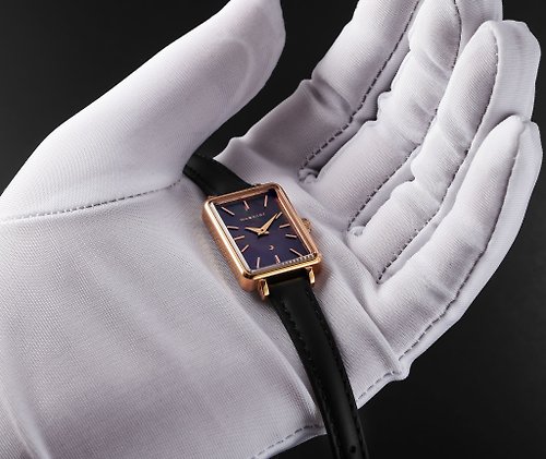 MOONART影月手錶品牌官方店 【MOONART】方型手錶 藝月系列-雅致 女裝手錶 珍珠貝藝術手錶