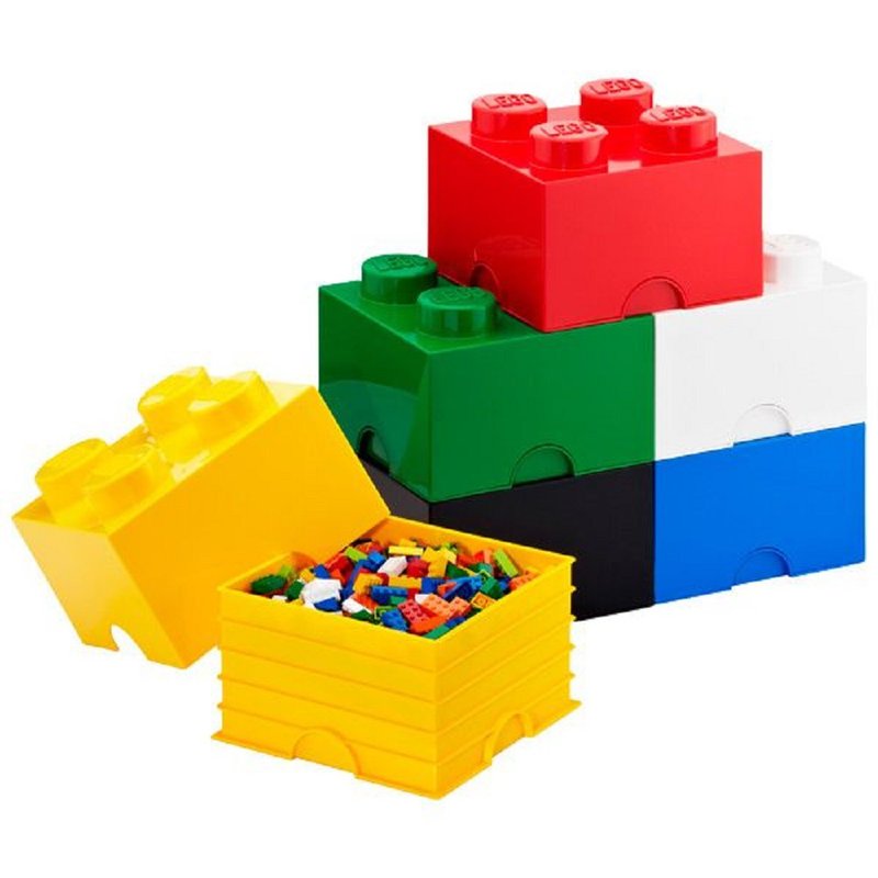 Room Copenhagen 樂高 LEGO 4凸收納盒-水藍(40031742) - 居家收納/收納盒/儲物盒 - 其他材質 