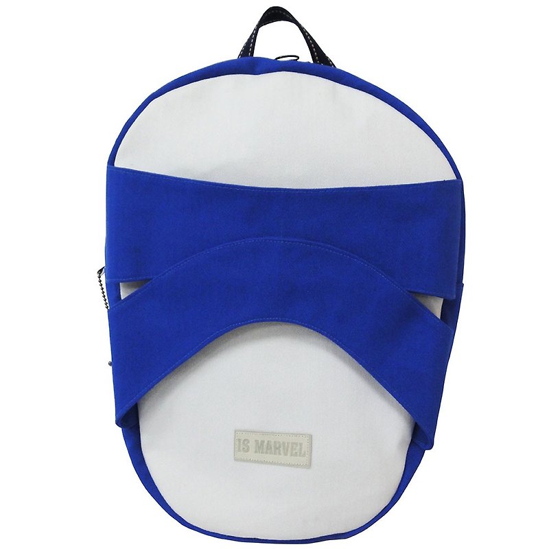 【Is Marvel】Big blue and white slippers modeling backpack - Backpacks - Polyester Blue