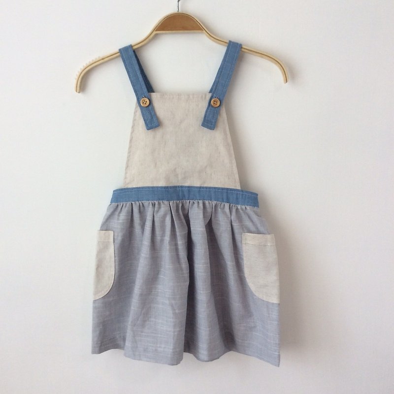 超可愛吊帶裙 - 雪白款 （女童裝、親子裝、送禮、寶寶） - 其他 - 棉．麻 銀色