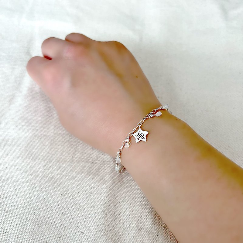 star opal bracelet - Bracelets - Other Metals Silver
