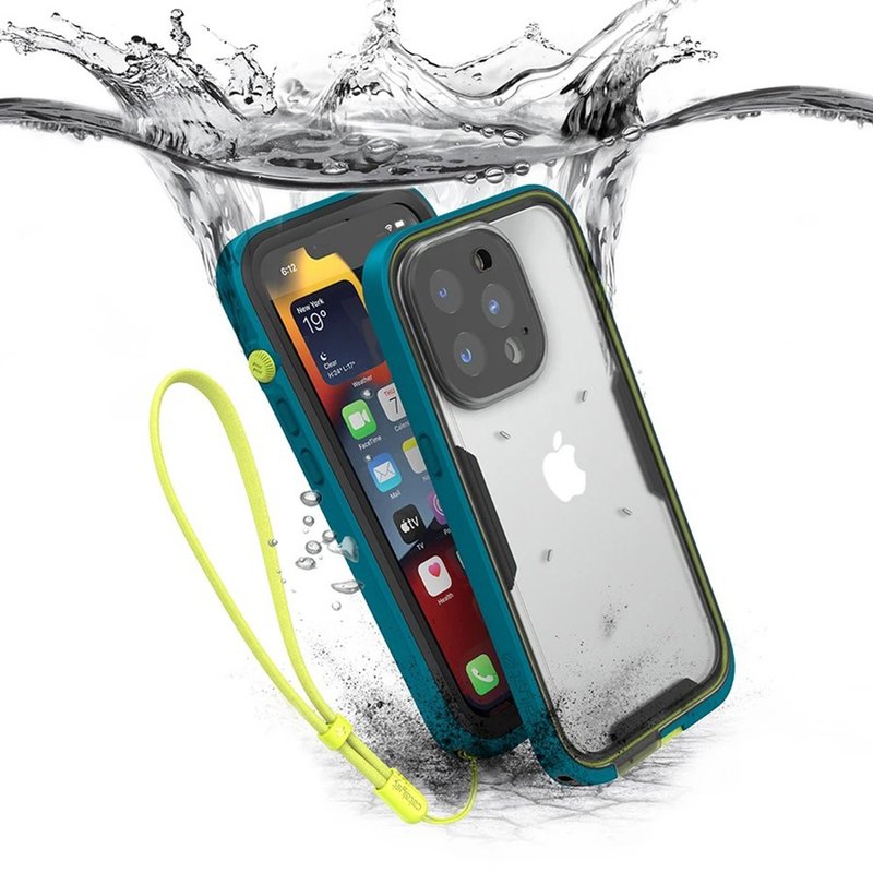CATALYST iPhone13 Pro Max (3顆鏡頭) 完美四合一防水保護殼 藍 - 手機殼/手機套 - 聚酯纖維 藍色