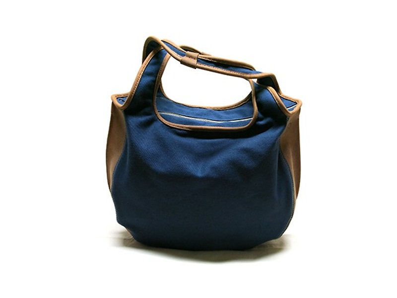 KonXin Bag - Handbags & Totes - Cotton & Hemp Blue