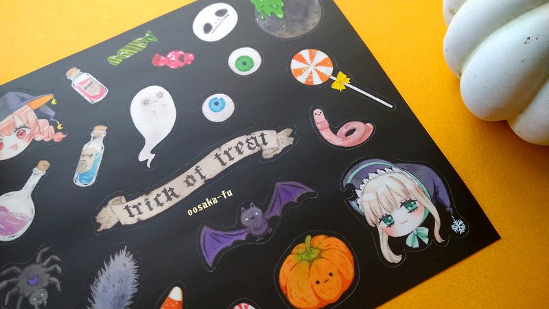 Halloween stickers - สติกเกอร์ - กระดาษ สีดำ