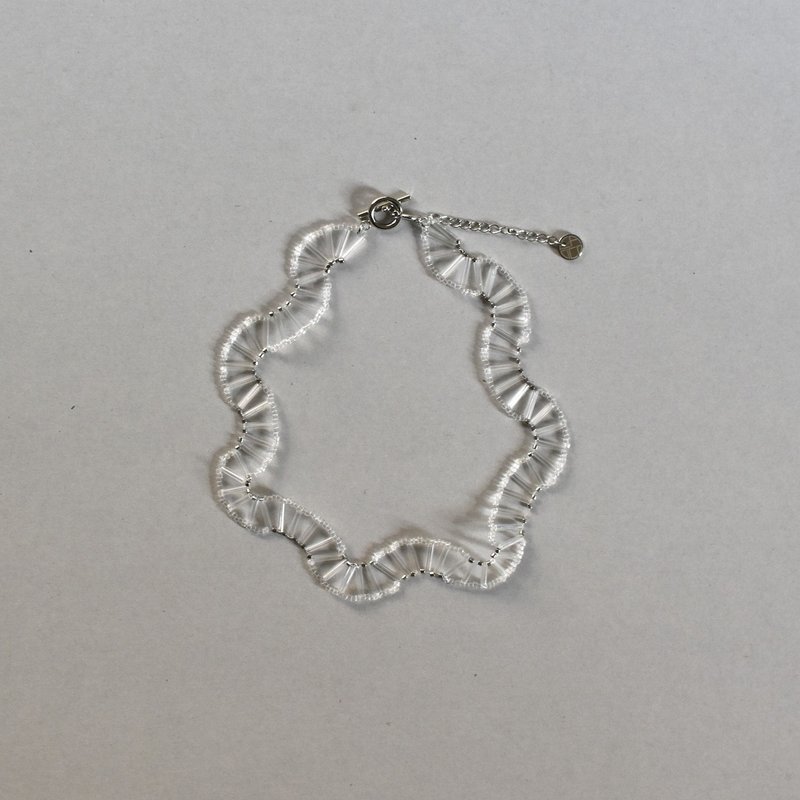 2025.07.新作 _ 波 33cm / silver - 項鍊 - 玻璃 