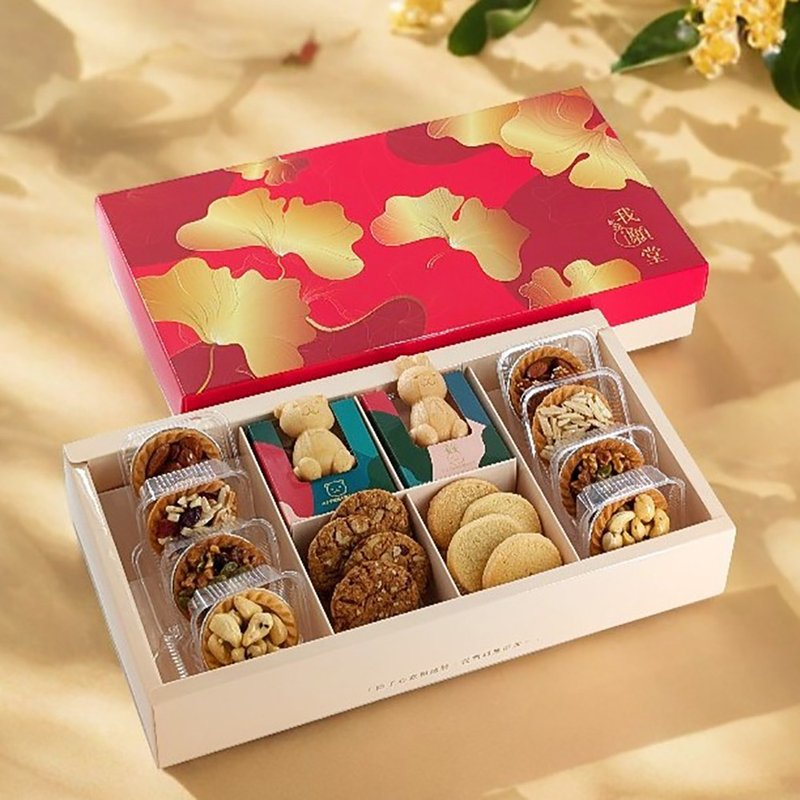 │人氣禮盒│迎幸蝶舞 珍寶盒B款(18入) 節慶送禮 人氣熱銷 - 手工餅乾 - 其他材質 紅色