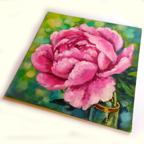 絵画 油絵　牡丹 500x0.jpg