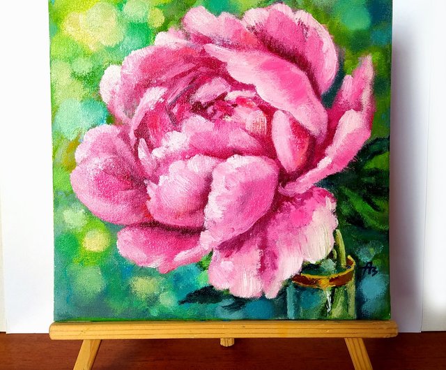 油絵　花 絵画 油絵 ばら (日野皖) 【肉筆】【油絵】【花】【6号