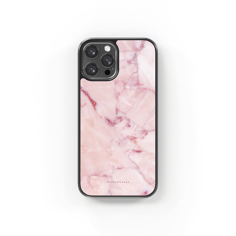 Eco-Friendly Recycled Materials Shockproof 3 in 1 Phone Case Pink Marble - Phone Cases - Eco-Friendly Materials Pink