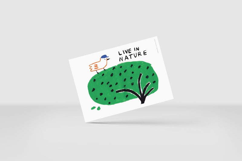 Live in Nature card (A5/A6) - Cards & Postcards - Paper Green