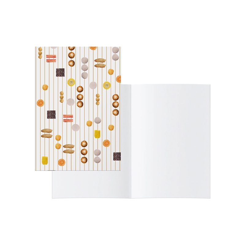 Oden Printed A4 Blank Notebook - สมุดบันทึก/สมุดปฏิทิน - กระดาษ ขาว