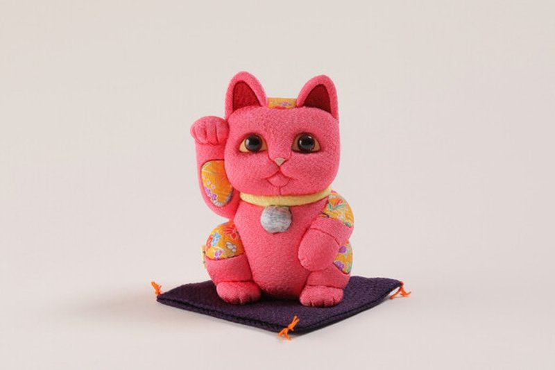 招き猫　風水シリーズ　桃色　中サイズ - 擺飾/家飾品 - 其他材質 粉紅色