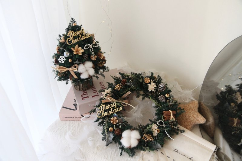 【聖誕限定】永生聖誕樹聖誕花圈DIY課程【六人額滿】 - 植栽/花藝 - 植物．花 