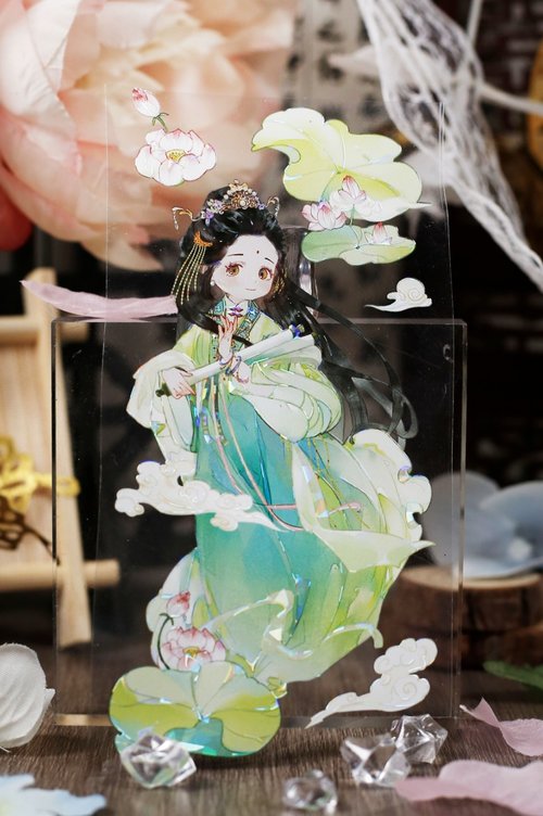 日々美術館 尋仙 古風仙氣少女 PET 和紙膠帶 貝殼光 10米卷