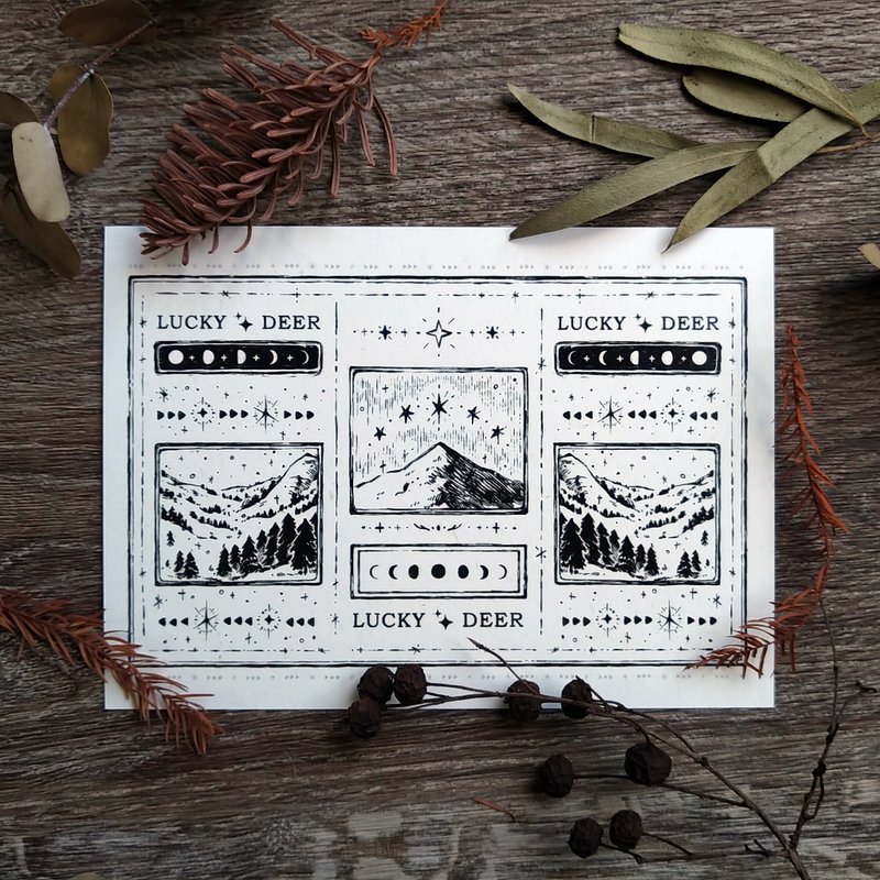 Silver Postcard // Under the Starry Sky - Cards & Postcards - Paper Silver