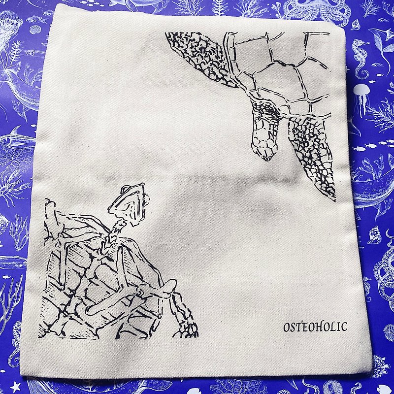 cotton canvas bag - กระเป๋าถือ - ผ้าฝ้าย/ผ้าลินิน 