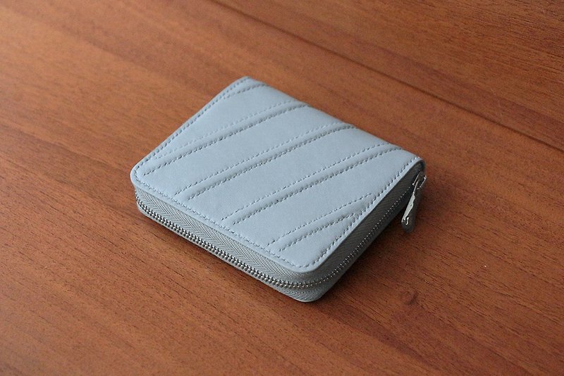 Vein wallet-zipper small card holder