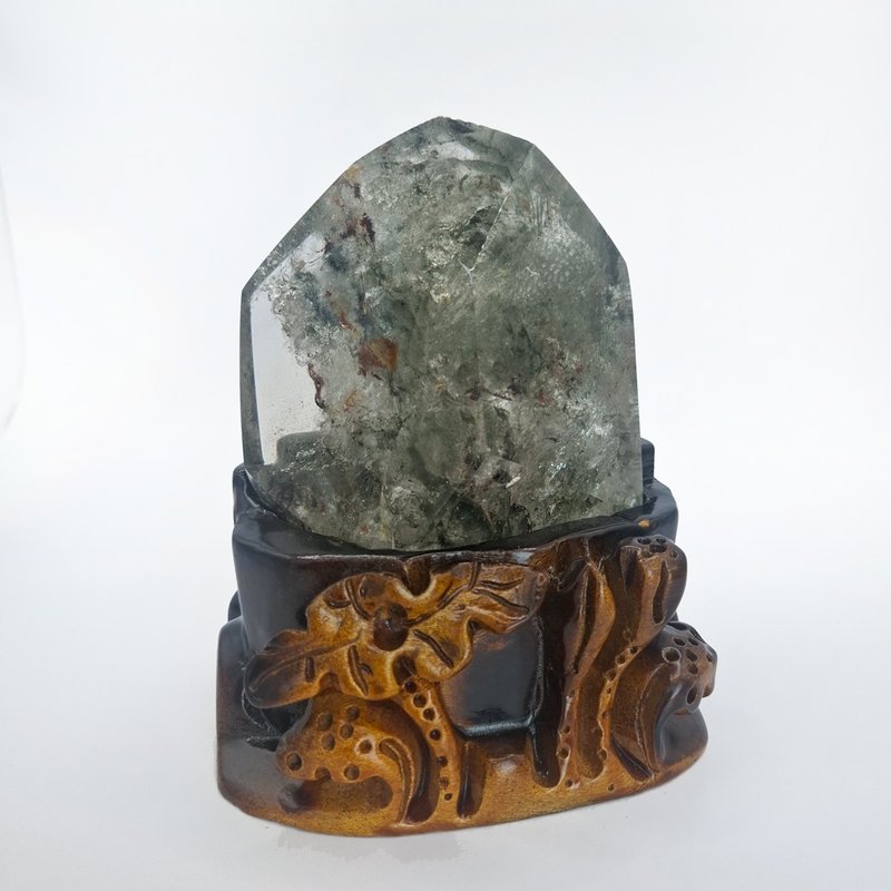 天然水晶 四季幽靈水晶 紅幽靈 綠幽靈 擺件 裝飾品 WB028 - 擺飾/家飾品 - 水晶 綠色