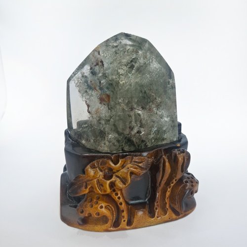 家居公設 天然水晶 四季幽靈水晶 紅幽靈 綠幽靈 擺件 裝飾品 WB028