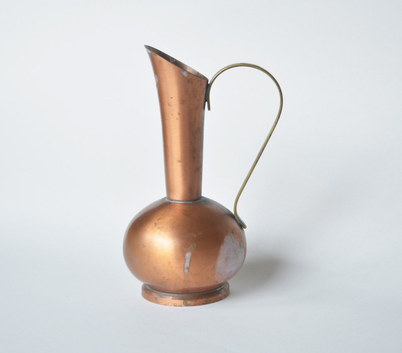 德國早期舊貨 銅製小容器 花器 水壺I - 擺飾/家飾品 - 其他金屬 金色