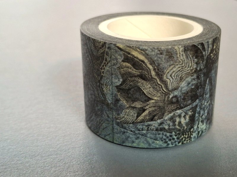 The Significant Travel 和紙膠帶 Washi Masking Tape 30mm 霧面 - 紙膠帶/和紙/PET - 紙 黑色