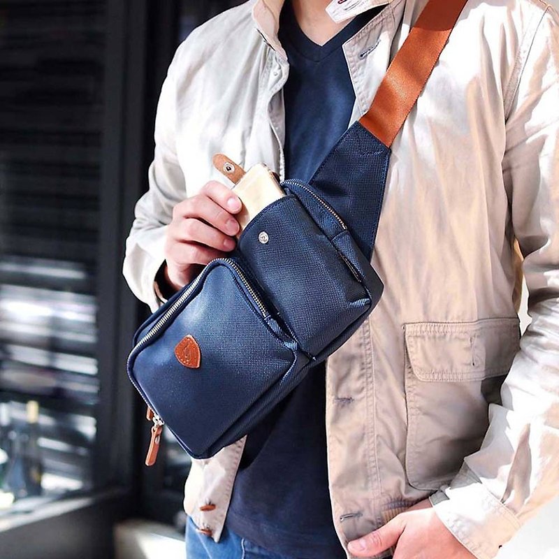 City Traveler Japanese Simple Knight Bag Made in Japan by FOLNA - Messenger Bags & Sling Bags - Waterproof Material 