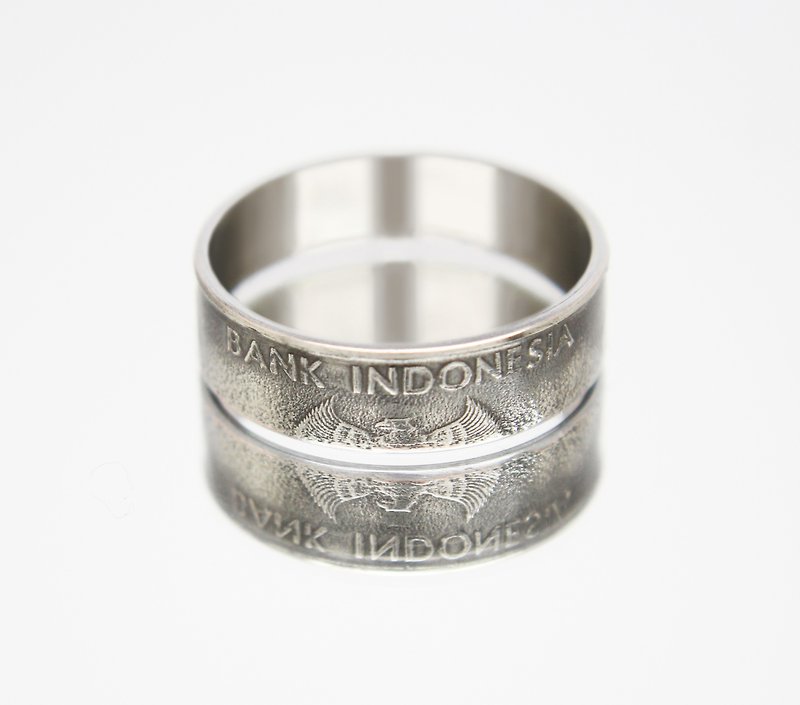 Other Metals General Rings - Indonesia Coin Ring 1000 rupees 2010 coin rings for men coin rings for women