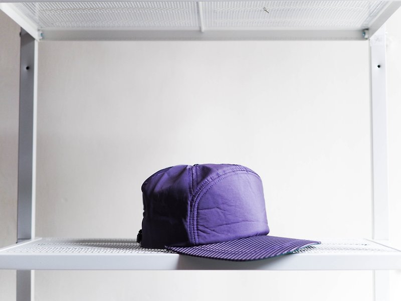 River Hill - Shimane Quilted purple taro sleepwalking small globe topped antique cut seven Benn baseball cap peaked cap / baseball cap - หมวก - วัสดุกันนำ้ สีม่วง