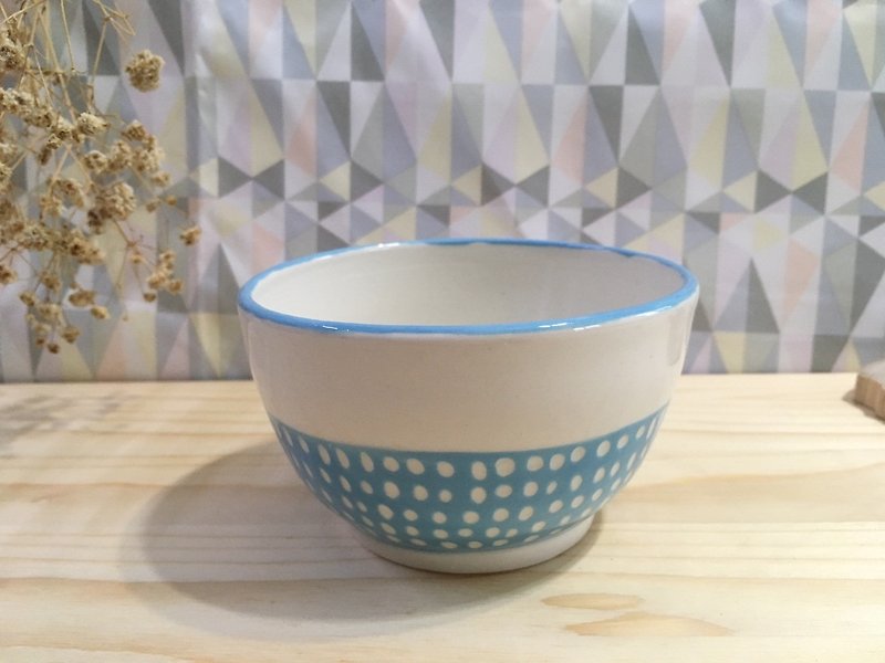 Rain little bowl - light blue - ถ้วยชาม - ดินเผา สีน้ำเงิน