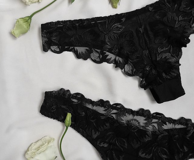 Handmade lingerie set made of lace and sheer mesh, luxury underwear - Shop  Toporkova brand Women's Underwear - Pinkoi