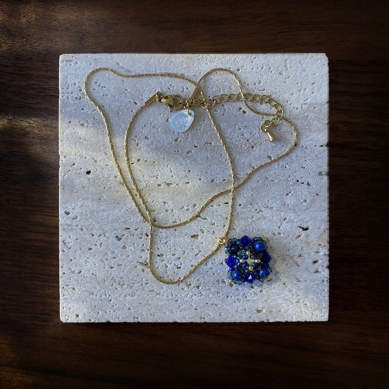 Atelier Pluton實驗序號 | PL515 - 項鍊 - 玻璃 藍色