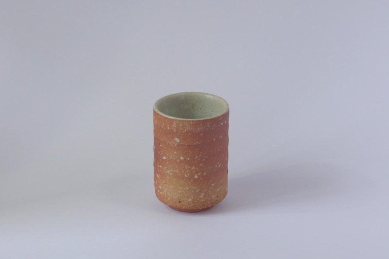 Teacup Scarlet glaze B - Mugs - Pottery Orange