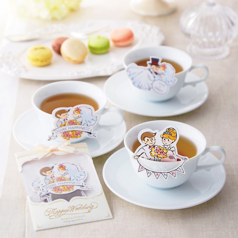 Paper Tea White - Dianhua coupon tea time wedding banquet (black tea bag set) Tea Time Wedding