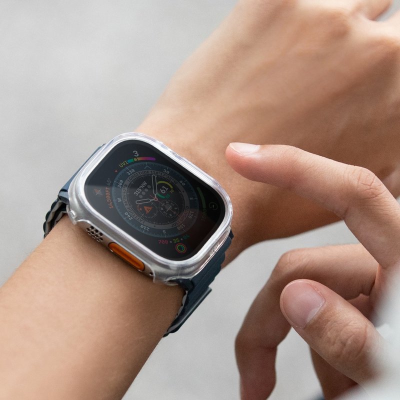 Apple Watch Ultra /Ultra 2 Garde全包覆輕薄透明防撞保護49mm - 科技小物 - 其他材質 透明