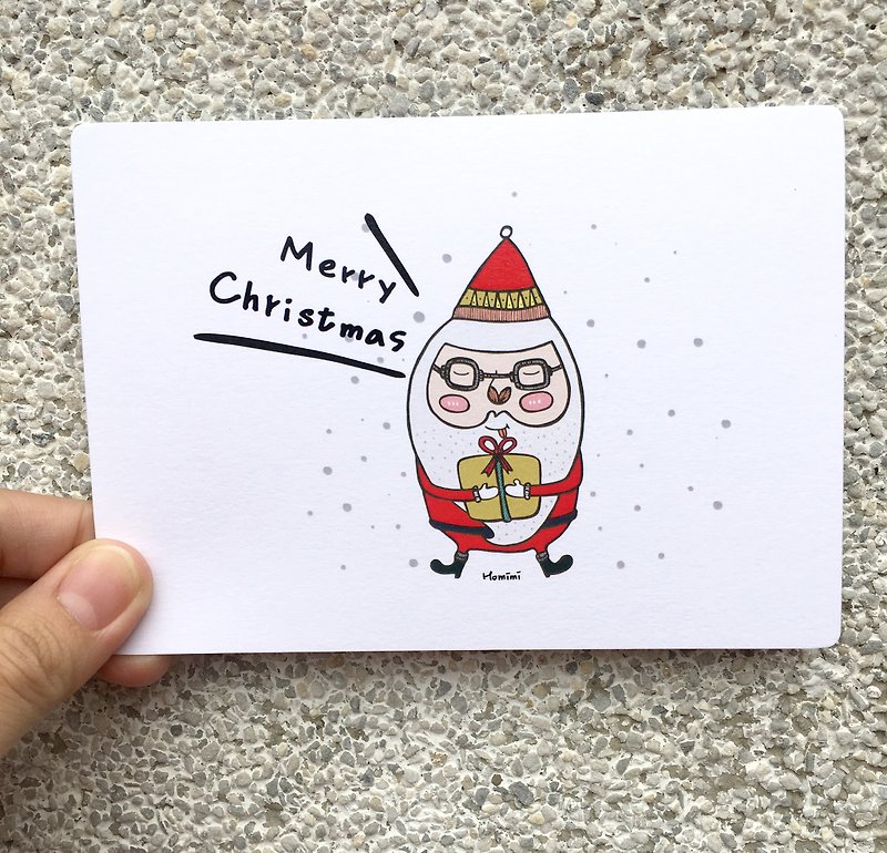 Paper Cards & Postcards Transparent - Illustrated postcard Merry Christmas