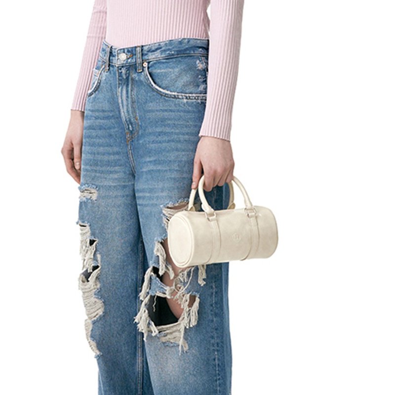 Korean Untidy Roll Bag - トートバッグ・ハンドバッグ - 合皮 