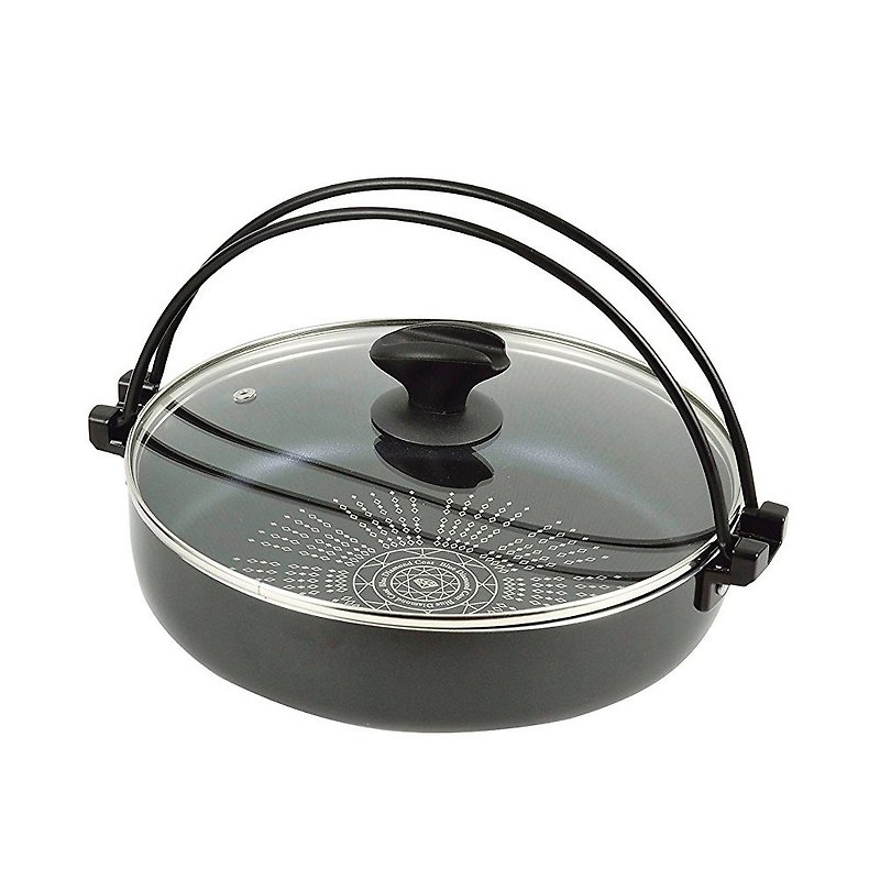 Stainless Steel Pots & Pans Multicolor - Japanese Pearl Metal Blue Diamond Coated Non-Stick Sukiyaki Pot (with lid)-26cm
