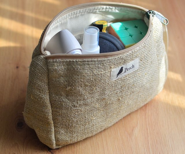 Hemp discount cosmetic bag