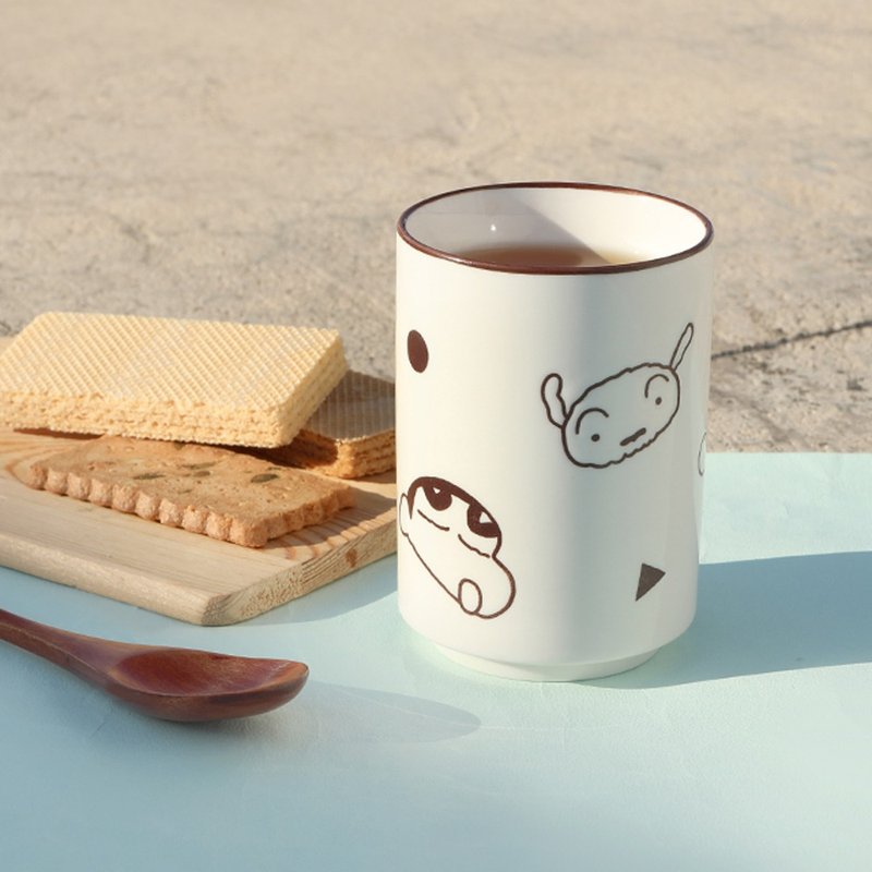 Crayon Shinchan Soup Swallow Cup - Japanese Soup Swallow Cup Hand Cup Tea Cup Ceramic Cup Tableware - ถ้วย - เครื่องลายคราม หลากหลายสี